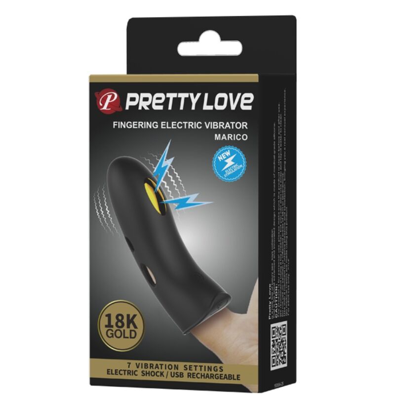 Pretty love - marico funda de dedo electro-estumilador negro
