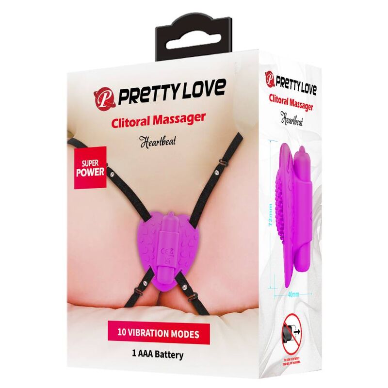 Pretty love - masajeador de clítoris heartbeat 10 modos