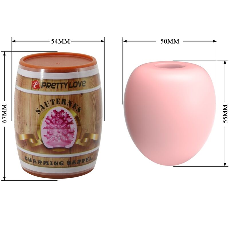 Pretty love - masturbador masculino huevo rosa modelo 2