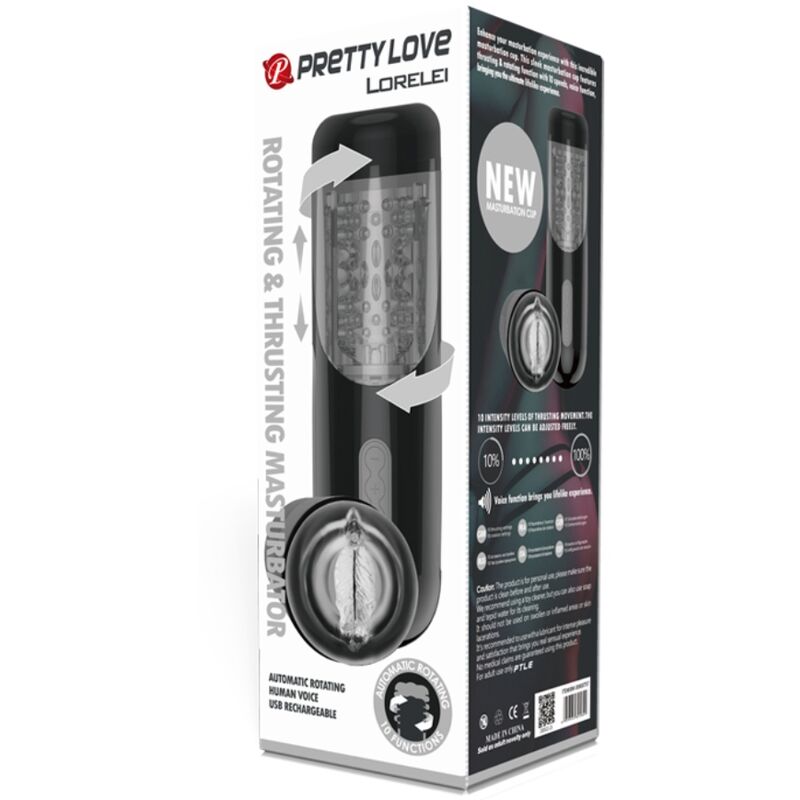 Pretty love - masturbador recargable multifunción lorelei