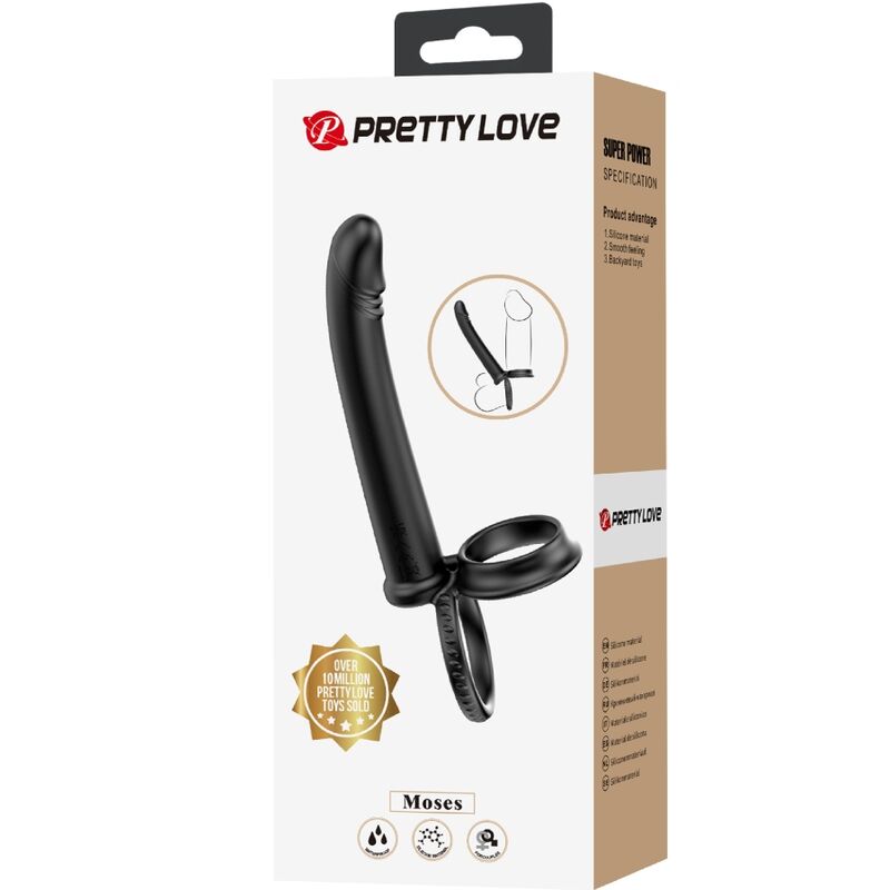 Pretty love - moses anillo doble pene para donle penetación