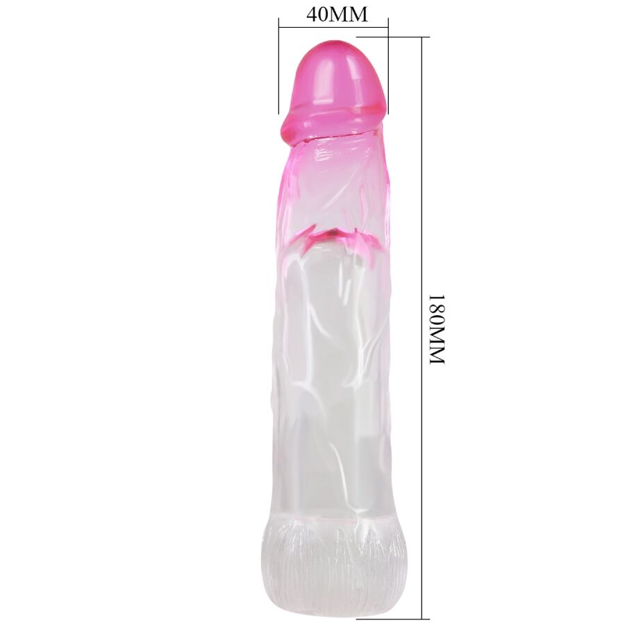 Pretty love - neron funda realística alargadora de 6 cm
