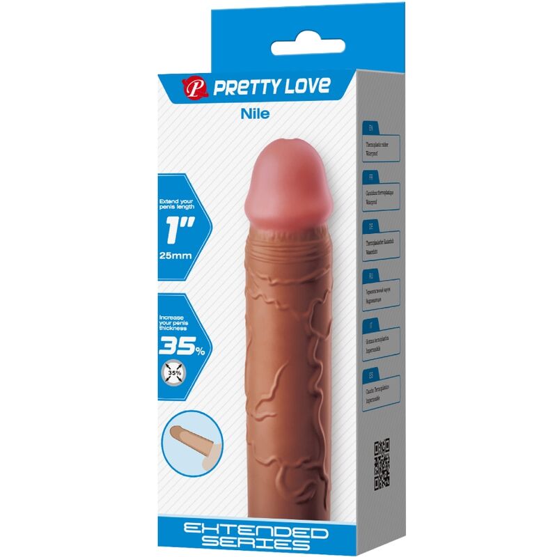 Pretty love - nile funda para pene con extensión de 2.5 cm