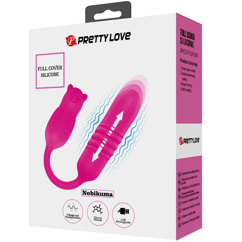 Pretty love - nobikuma bala vibradora de silicona rosa