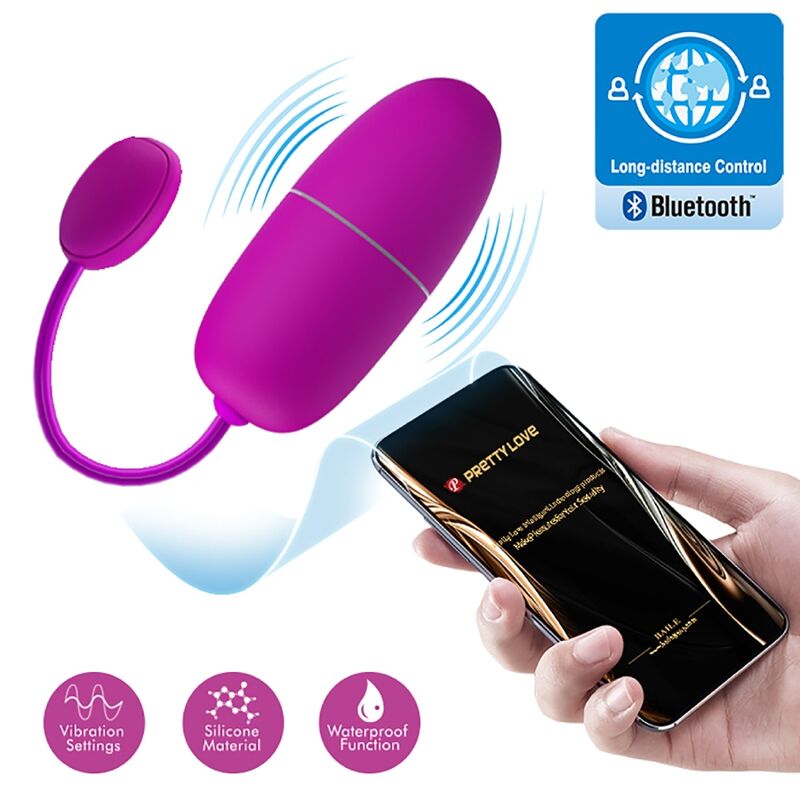 Pretty love - nymph huevo vibrador controlado por app