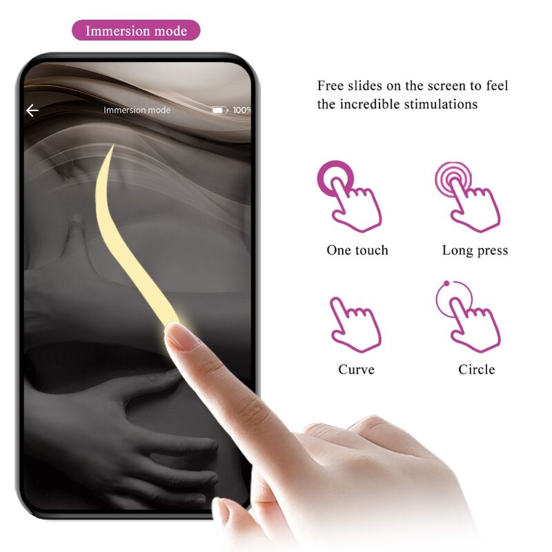 Pretty love - nymph huevo vibrador controlado por app