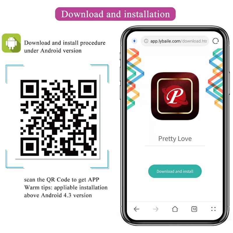 Pretty love - nymph huevo vibrador controlado por app