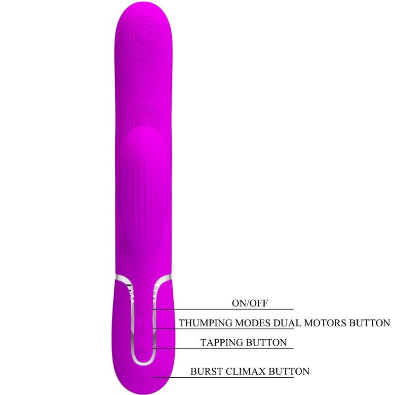Pretty love - perlita vibrador punto g 3 en 1 multifunción