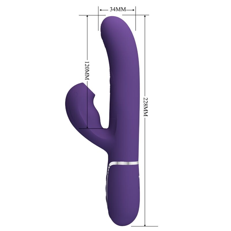 Pretty love - perlita vibrador punto g 3 en 1 multifunción