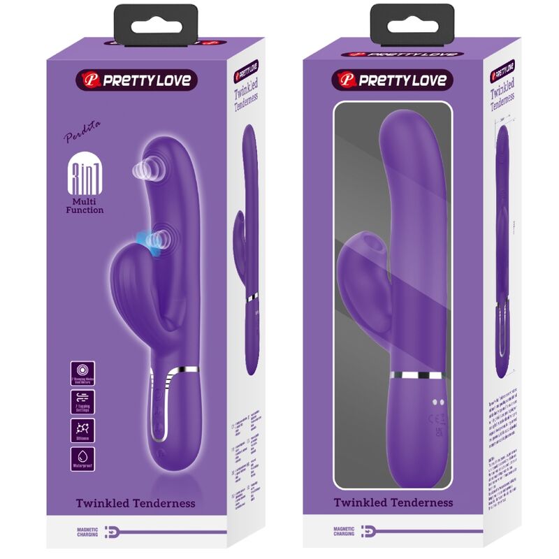 Pretty love - perlita vibrador punto g 3 en 1 multifunción