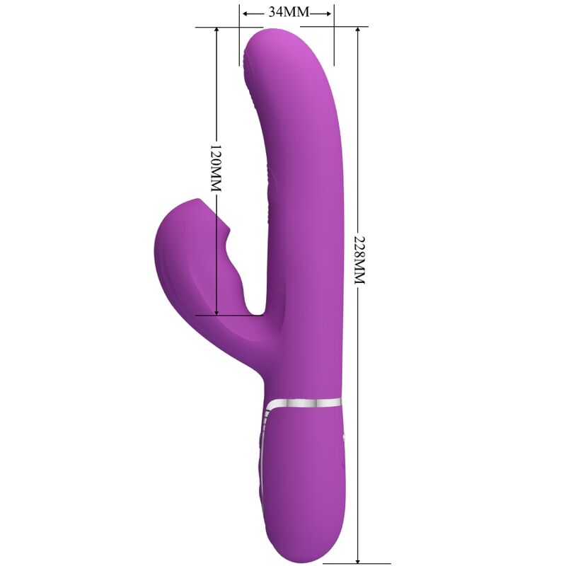 Pretty love - perlita vibrador rabbit multifunción 3 en 1