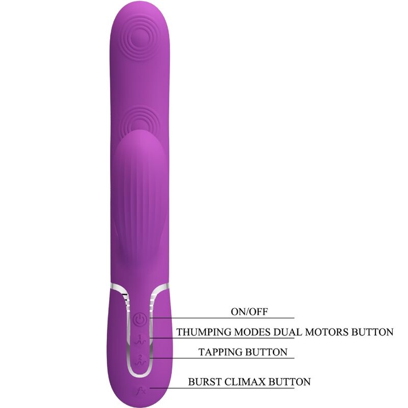Pretty love - perlita vibrador rabbit multifunción 3 en 1