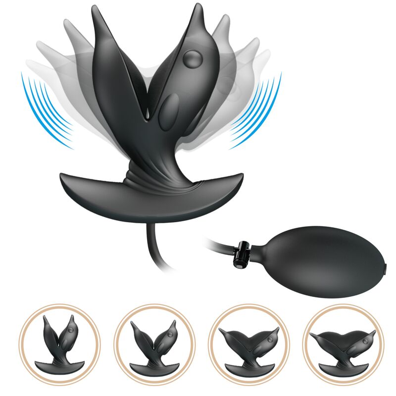 Pretty love - plug anal delfin inflable & recargable