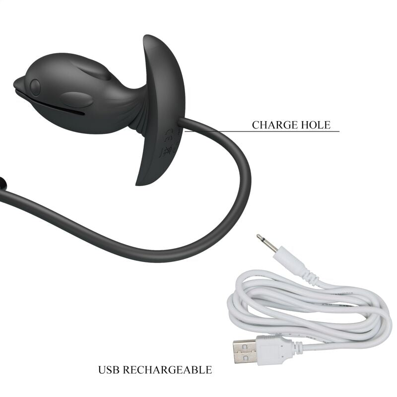 Pretty love - plug anal delfin inflable & recargable