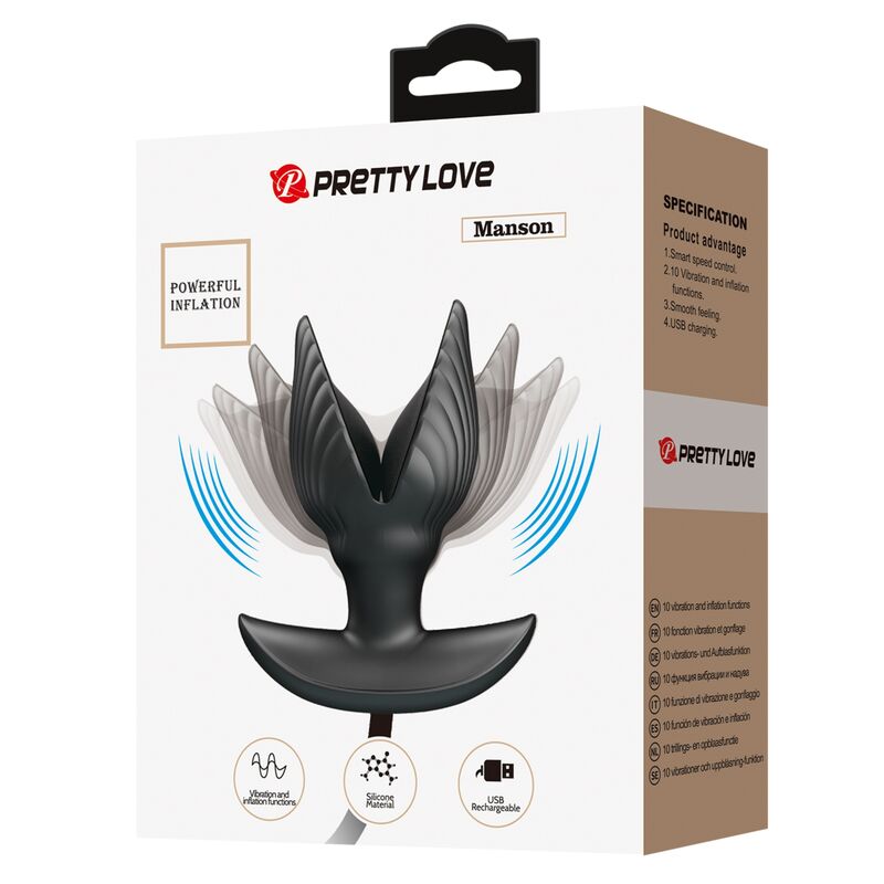 Pretty love - plug anal inflable & recargable