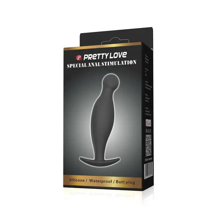 Pretty love - plug anal silicona 11.7 cm negro