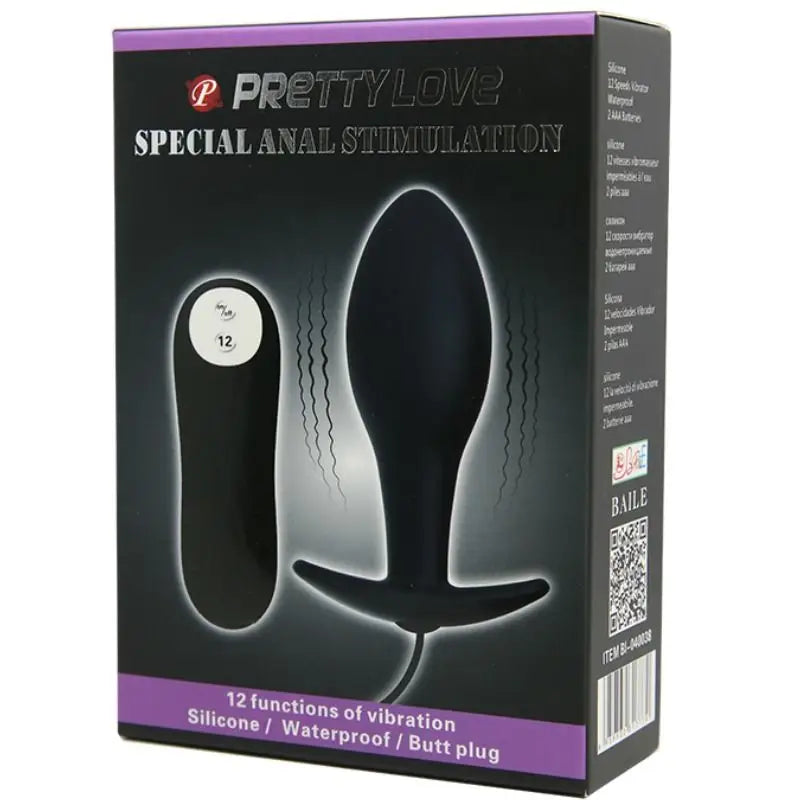 Pretty love - plug anal silicona forma ancla 12 modos