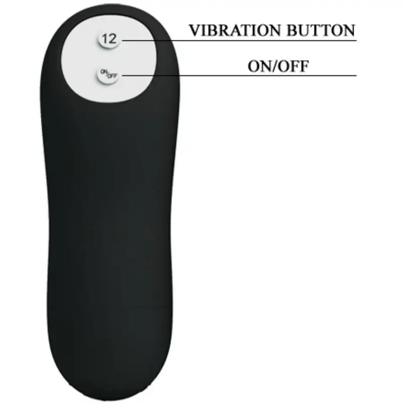 Pretty love - plug anal silicona forma pene y 12 modos