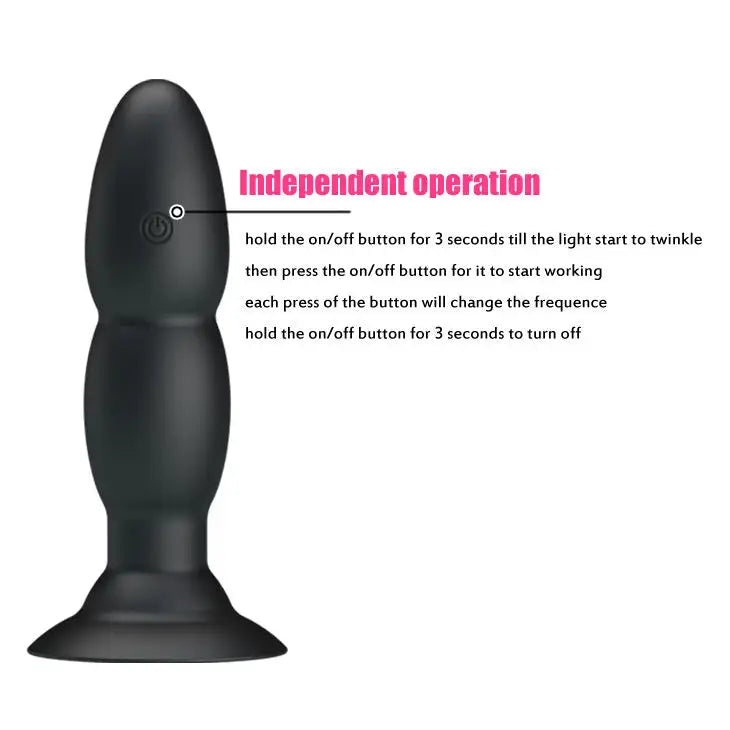 Pretty love - plug vibrador y rotación por control remoto