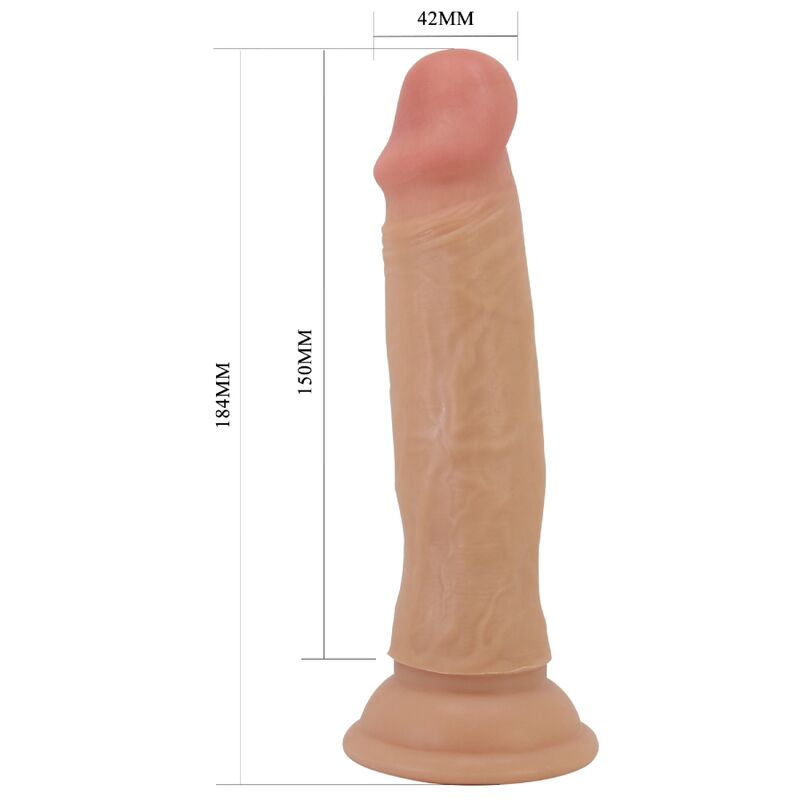 Pretty love - quentin dildo realístico 18 cm natural