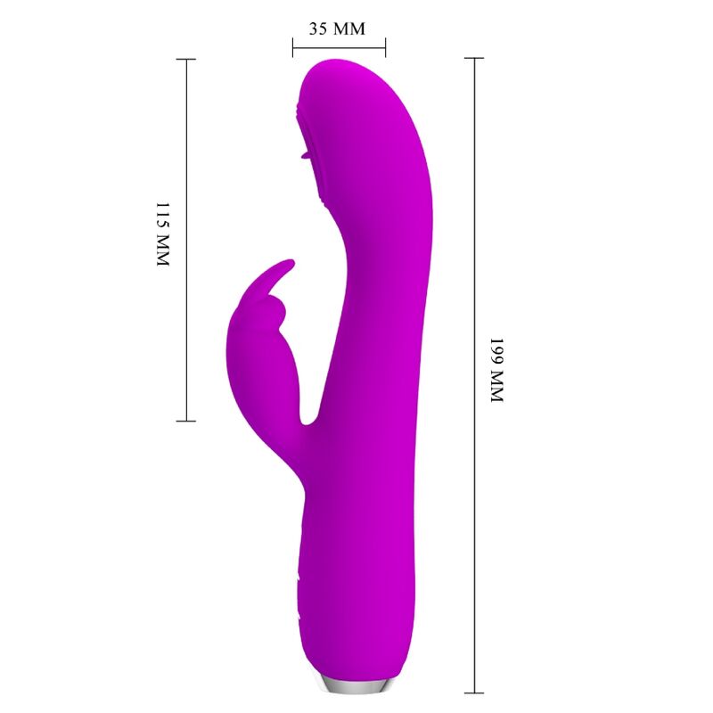 Pretty love - rachel vibrador recargable con succionador