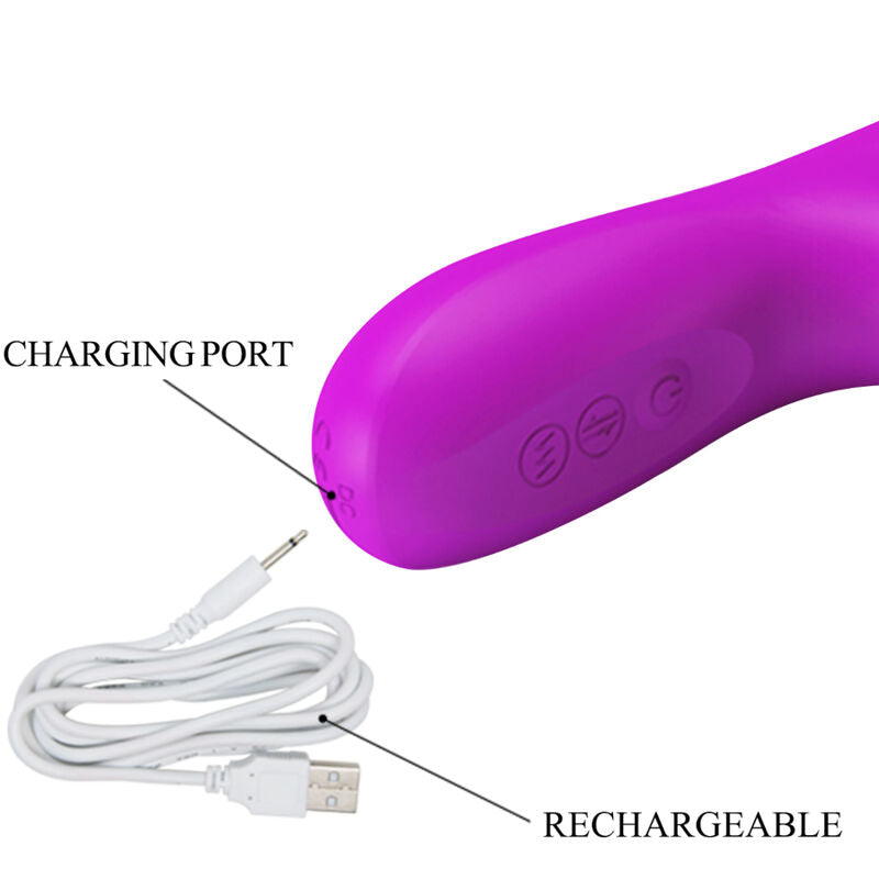 Pretty love - reese vibrador con rotación morado