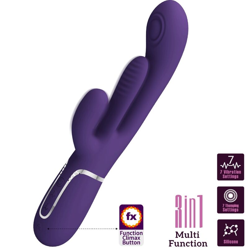 Pretty love - shania triple vibrador rabbit multifunción