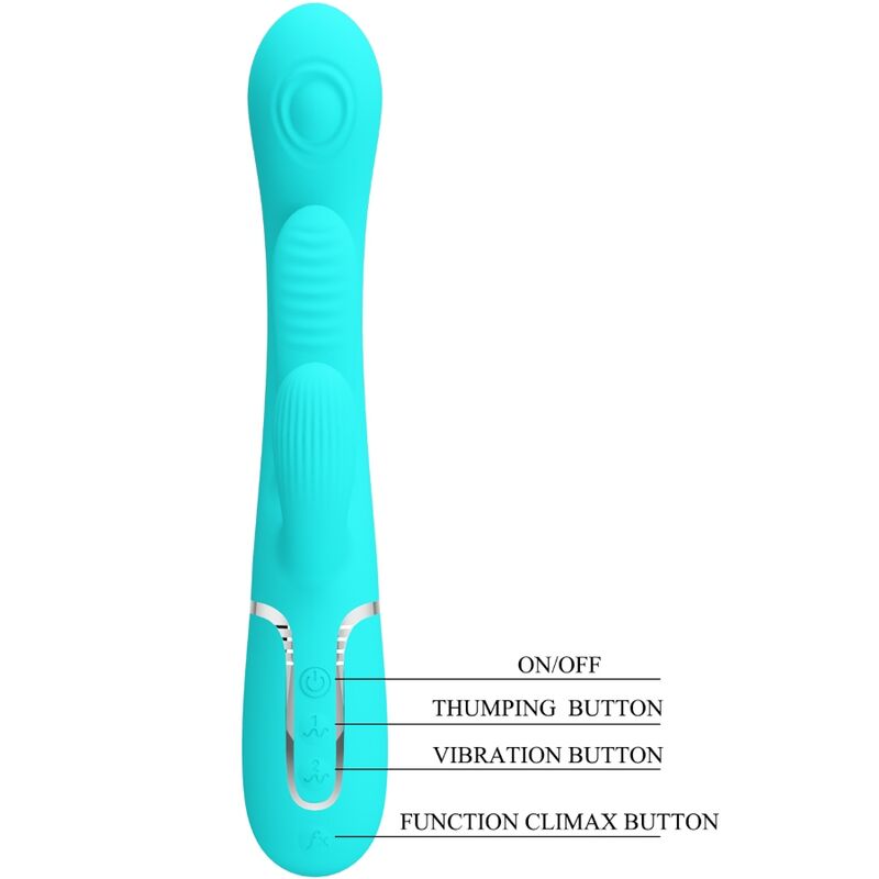 Pretty love - shania triple vibrador rabbit multifunción 3