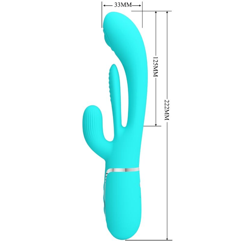 Pretty love - shania triple vibrador rabbit multifunción 3