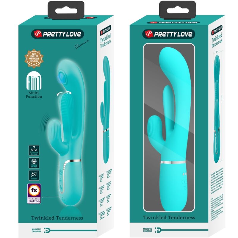 Pretty love - shania triple vibrador rabbit multifunción 3