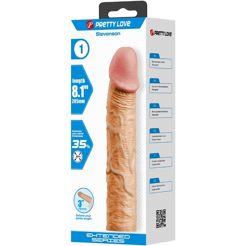Pretty love - stevenson funda pene con extensión de 7.6 cm
