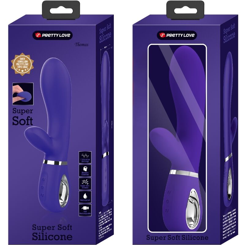 Pretty love - thomas vibrador punto g multifunción violeta