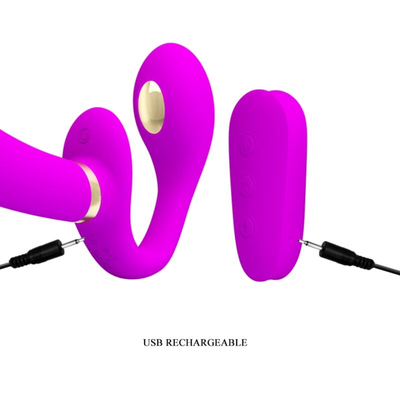 Pretty love - thunderbird vibrador doble strap-on control