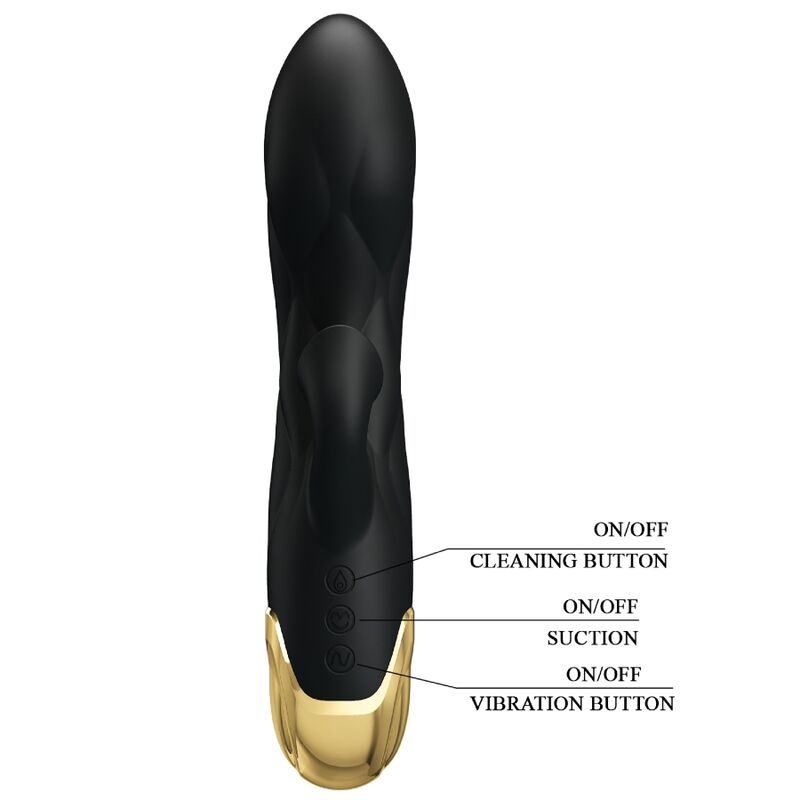 Pretty love - vibrador de lujo bañado en oro recargable