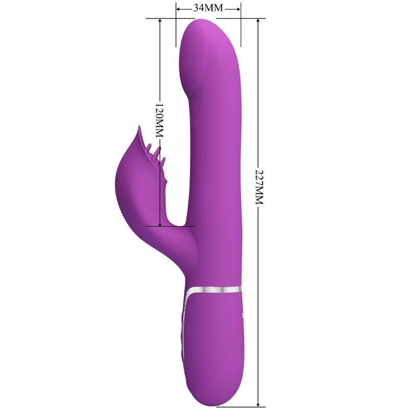 Pretty love - vibrador & estimulador multifunción 4 en 1