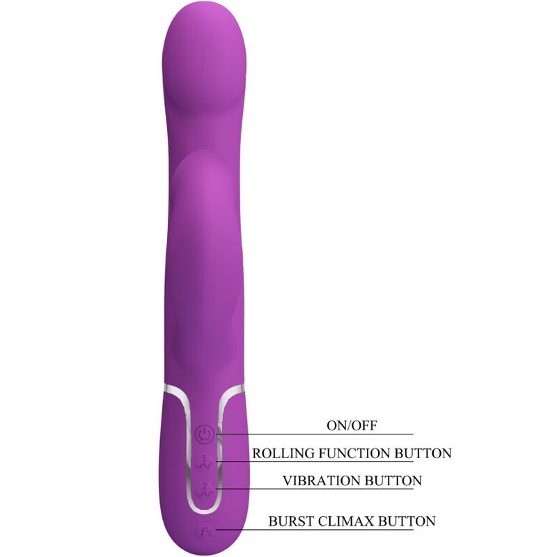 Pretty love - vibrador & estimulador multifunción 4 en 1