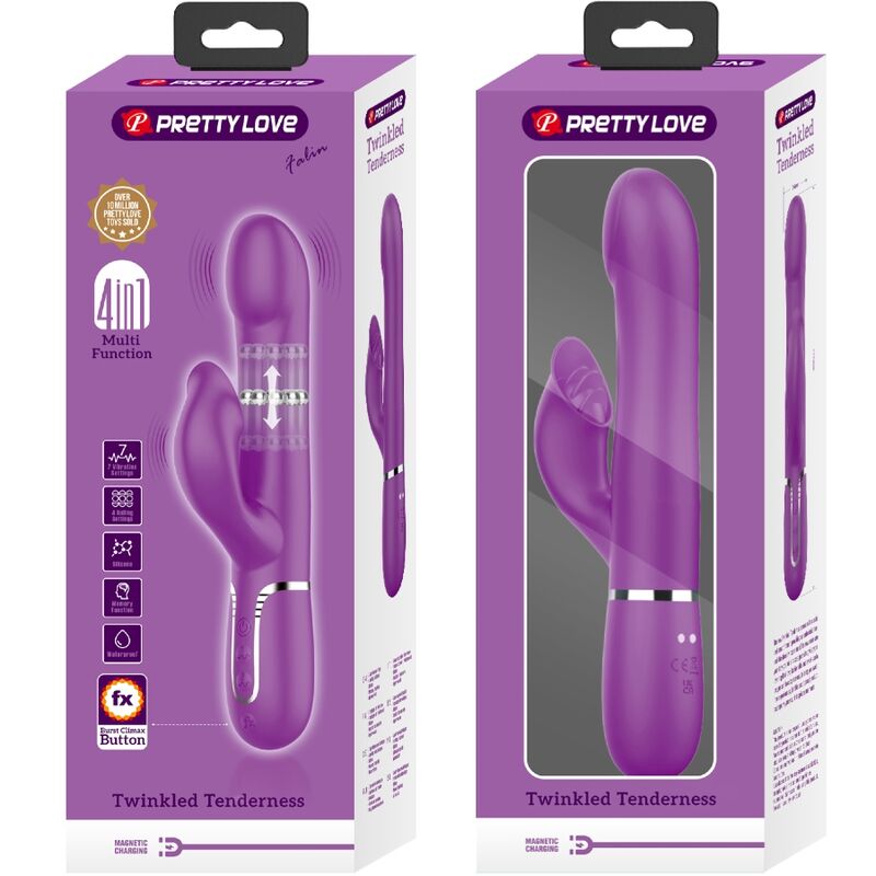 Pretty love - vibrador & estimulador multifunción 4 en 1