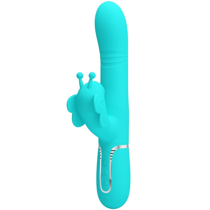 Pretty love - vibrador rabbit multifunción 4 en 1 mariposa