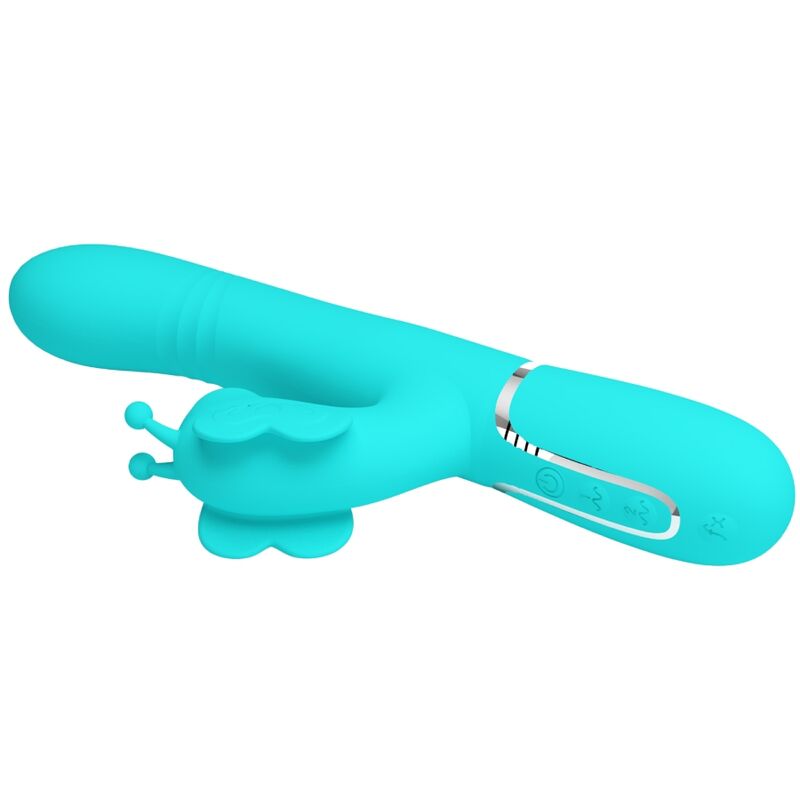 Pretty love - vibrador rabbit multifunción 4 en 1 mariposa