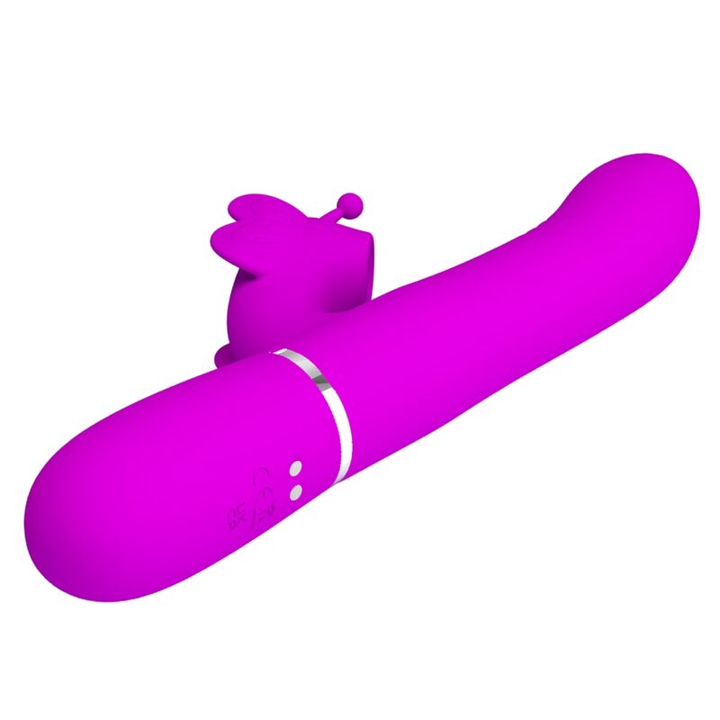 Pretty love - vibrador rabbit multifunción 4 en 1 mariposa