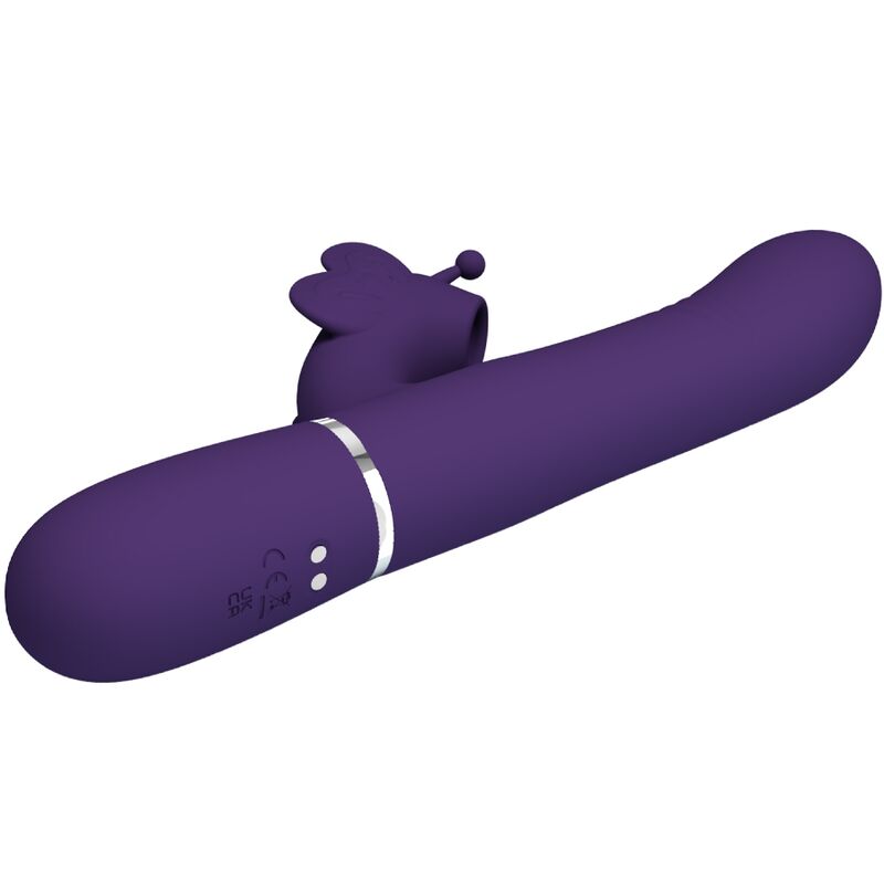 Pretty love - vibrador rabbit multifunción 4 en 1 mariposa