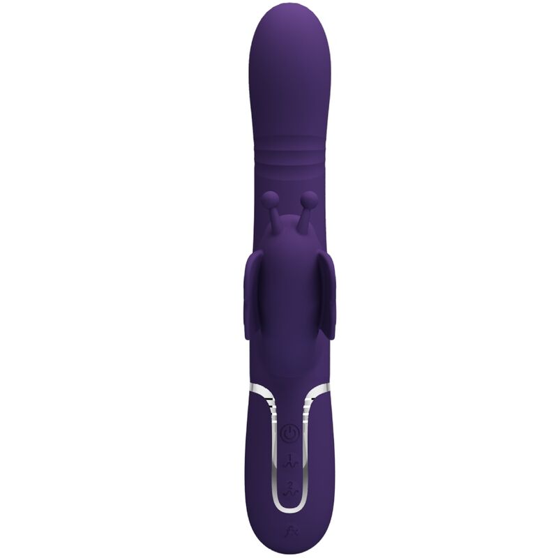 Pretty love - vibrador rabbit multifunción 4 en 1 mariposa