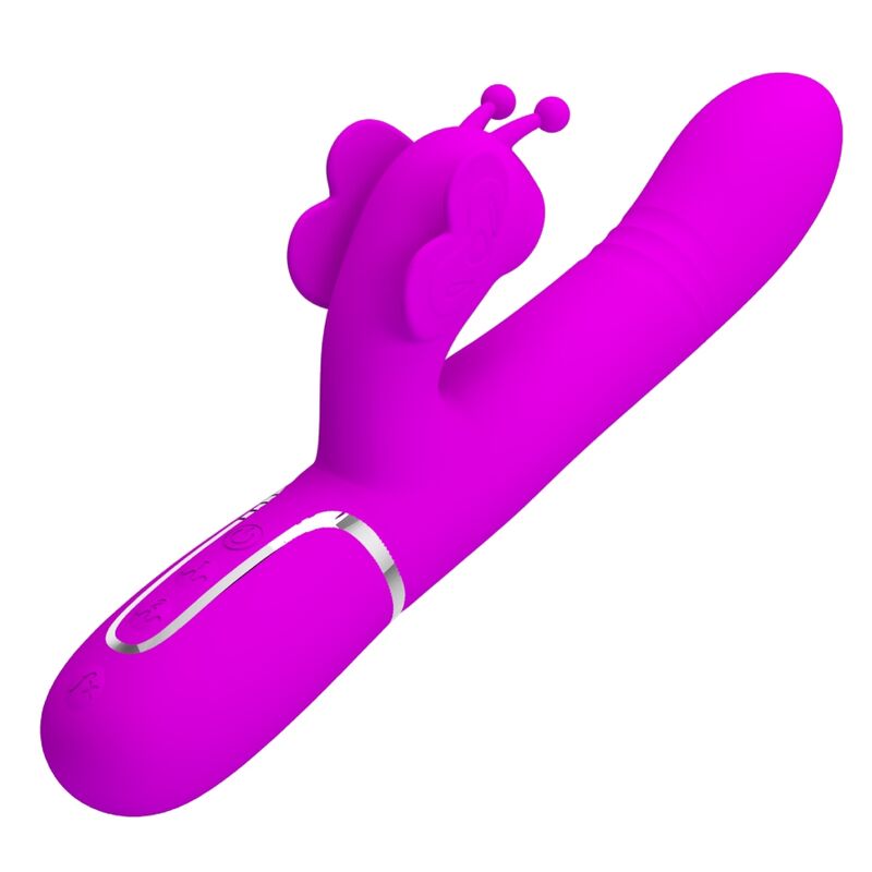 Pretty love - vibrador rabbit multifunción 4 en 1 mariposa
