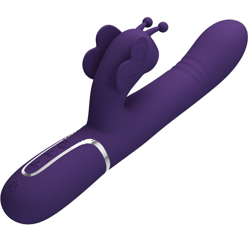 Pretty love - vibrador rabbit multifunción 4 en 1 mariposa