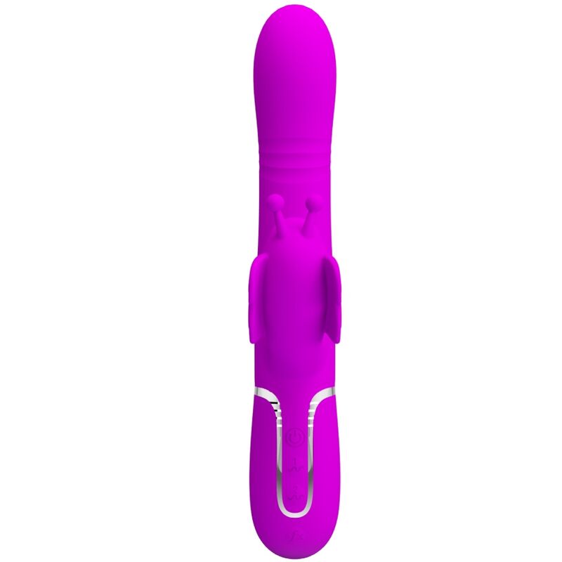 Pretty love - vibrador rabbit multifunción 4 en 1 mariposa