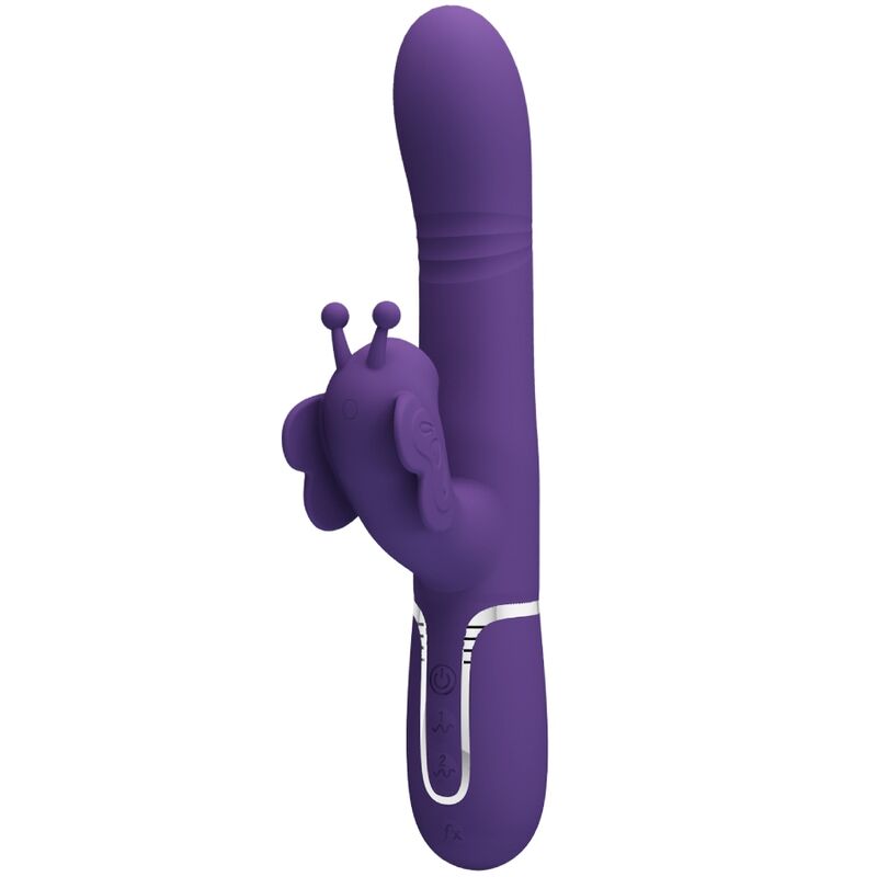 Pretty love - vibrador rabbit multifunción 4 en 1 mariposa