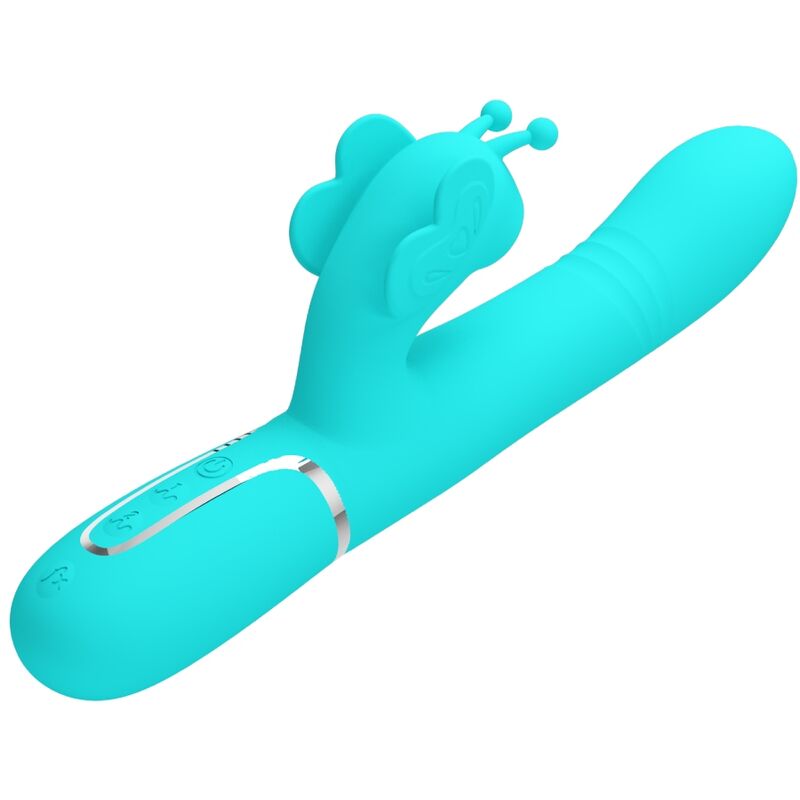 Pretty love - vibrador rabbit multifunción 4 en 1 mariposa