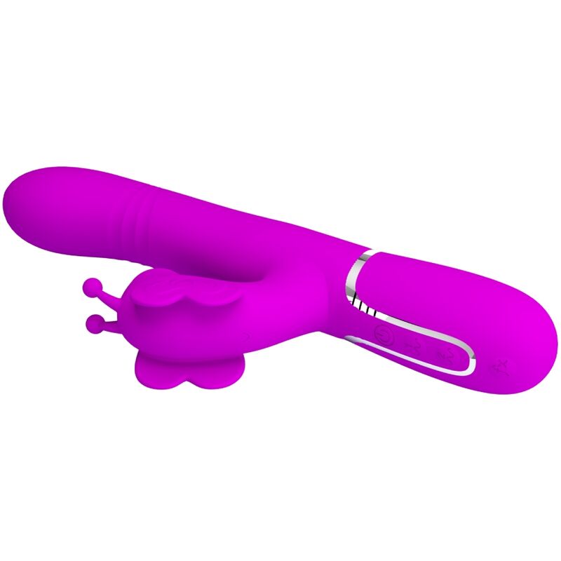 Pretty love - vibrador rabbit multifunción 4 en 1 mariposa