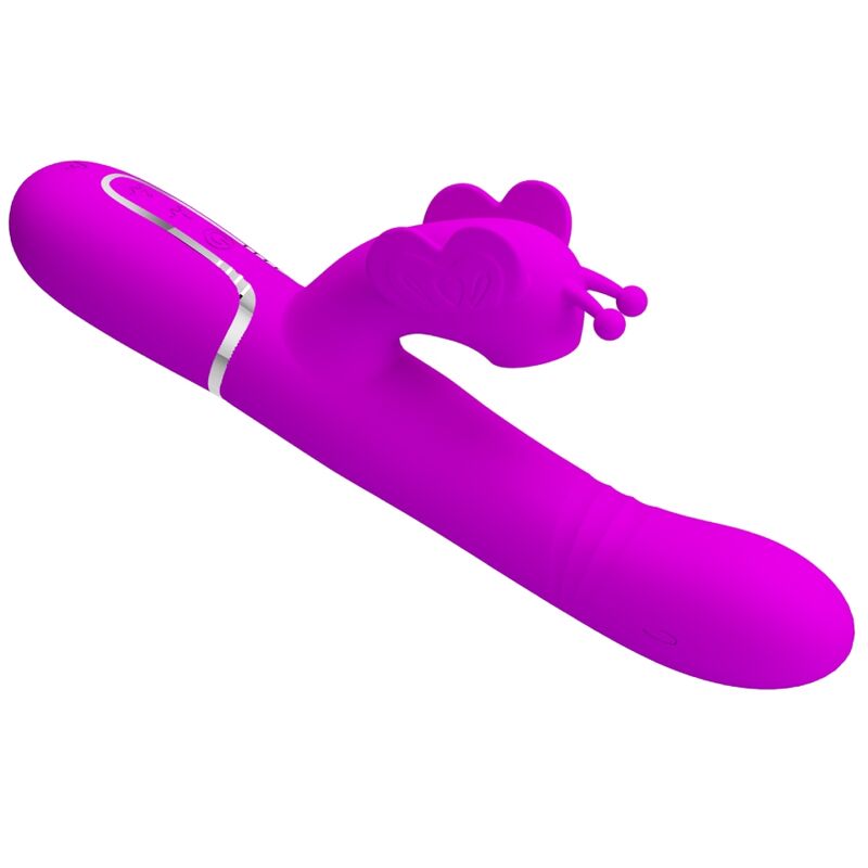 Pretty love - vibrador rabbit multifunción 4 en 1 mariposa