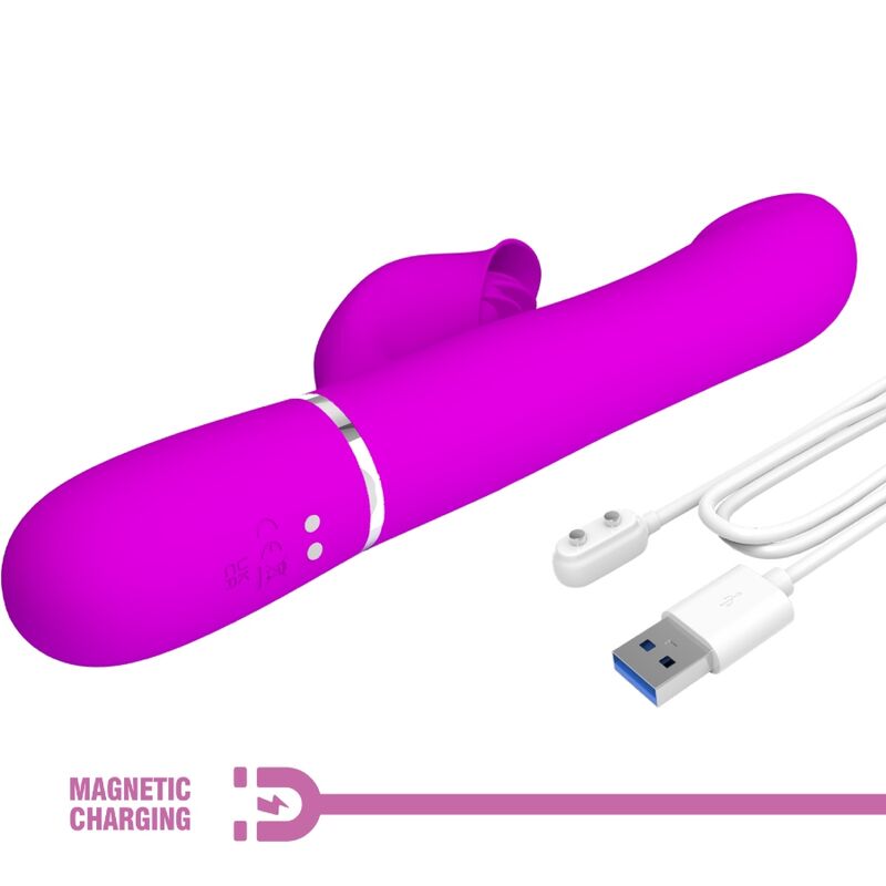 Pretty love - vibrador rabbit perlas violeta